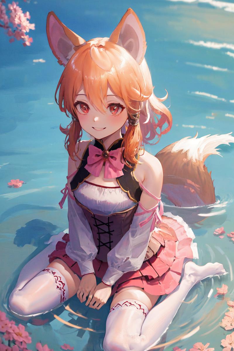 03840-3373160911-masterpiece, best quality, highres, 1girl latifa, fox tail, pink bowtie detached sleeves corset layered skirt white thighhighs.png